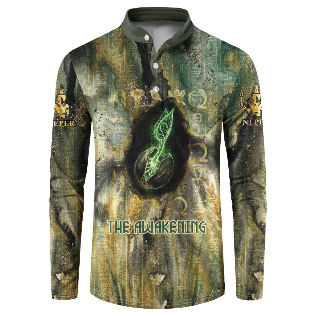 Neper and Nepit Button Sweatshirt Ancient Egyptian Seed Awakening and Fertility