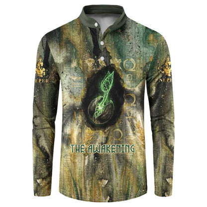 Neper and Nepit Button Sweatshirt Ancient Egyptian Seed Awakening and Fertility