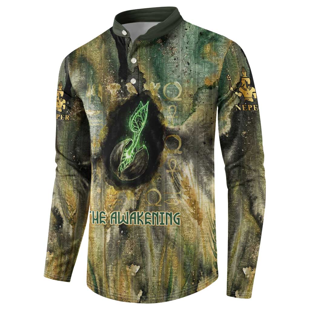 Neper and Nepit Button Sweatshirt Ancient Egyptian Seed Awakening and Fertility