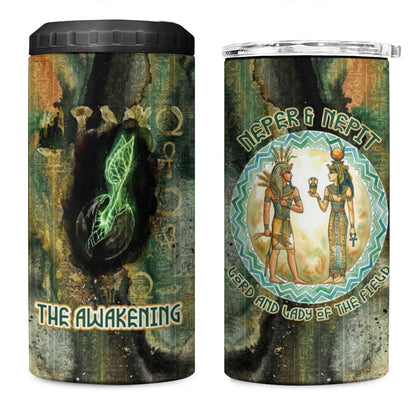 Neper and Nepit 4 in 1 Can Cooler Tumbler Ancient Egyptian Seed Awakening and Fertility