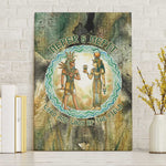Neper and Nepit Canvas Wall Art Ancient Egyptian Seed Awakening and Fertility