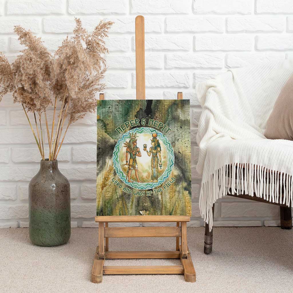 Neper and Nepit Canvas Wall Art Ancient Egyptian Seed Awakening and Fertility