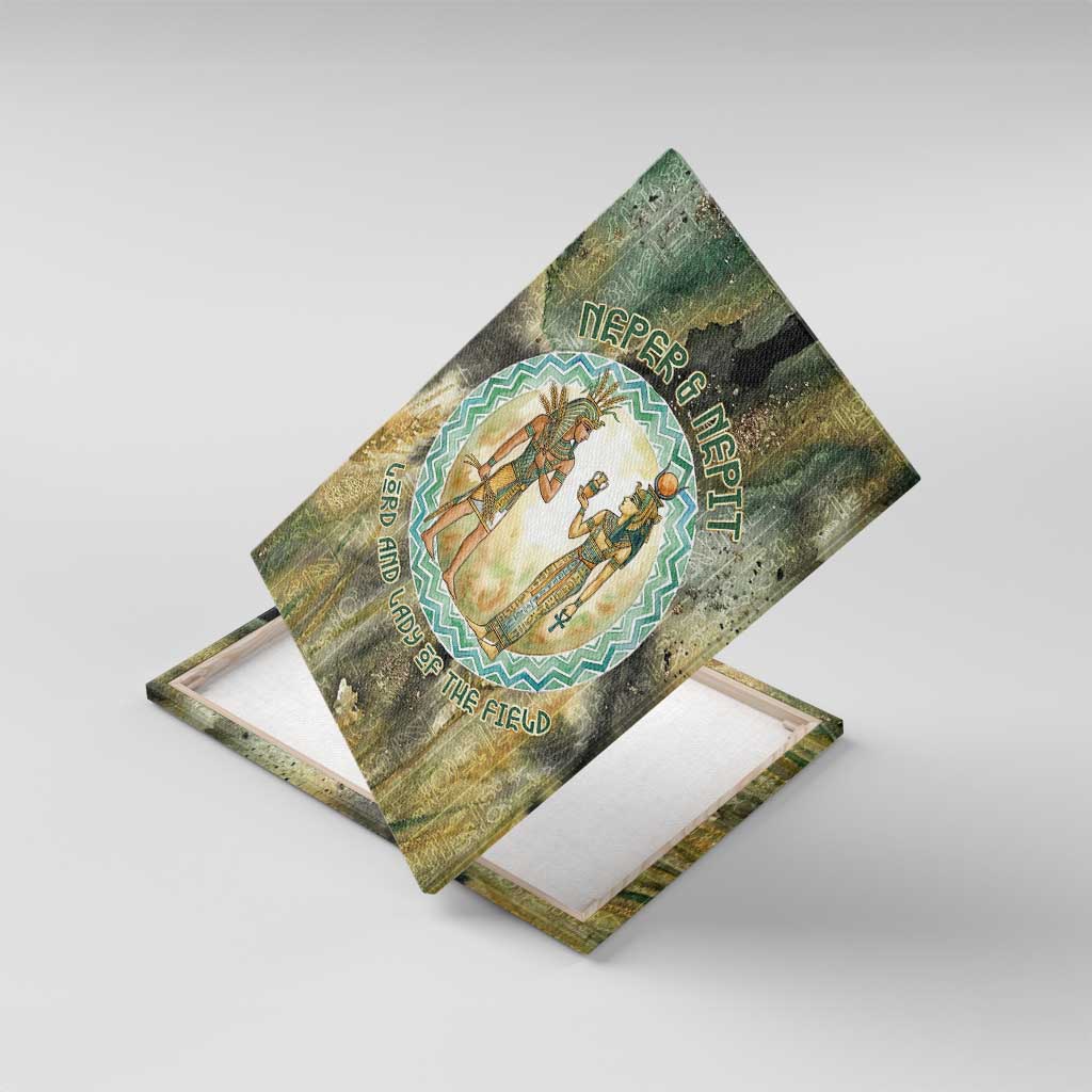 Neper and Nepit Canvas Wall Art Ancient Egyptian Seed Awakening and Fertility