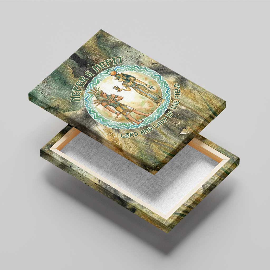 Neper and Nepit Canvas Wall Art Ancient Egyptian Seed Awakening and Fertility