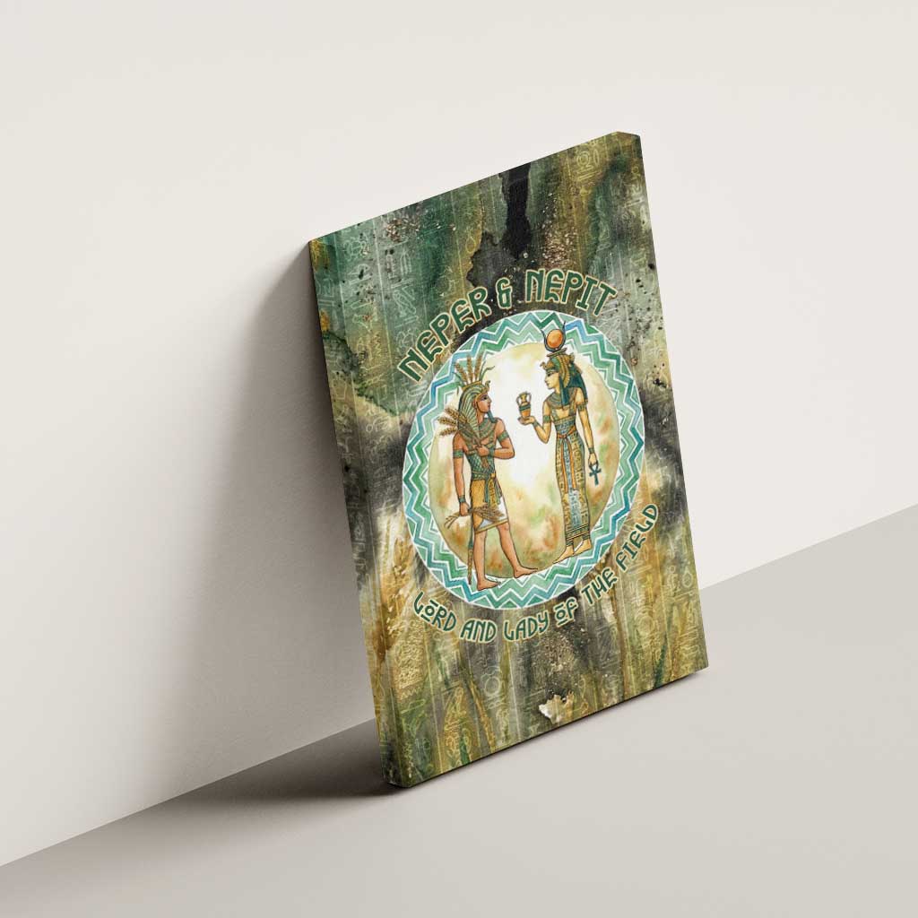 Neper and Nepit Canvas Wall Art Ancient Egyptian Seed Awakening and Fertility