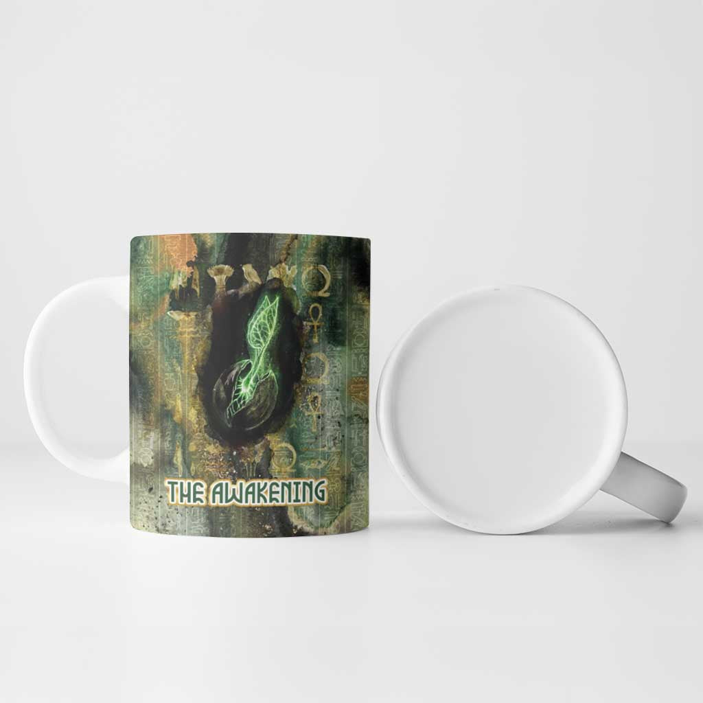 Neper and Nepit Ceramic Mug Ancient Egyptian Seed Awakening and Fertility