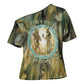 Neper and Nepit Cross Shoulder Shirt Ancient Egyptian Seed Awakening and Fertility