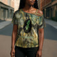 Neper and Nepit Cross Shoulder Shirt Ancient Egyptian Seed Awakening and Fertility