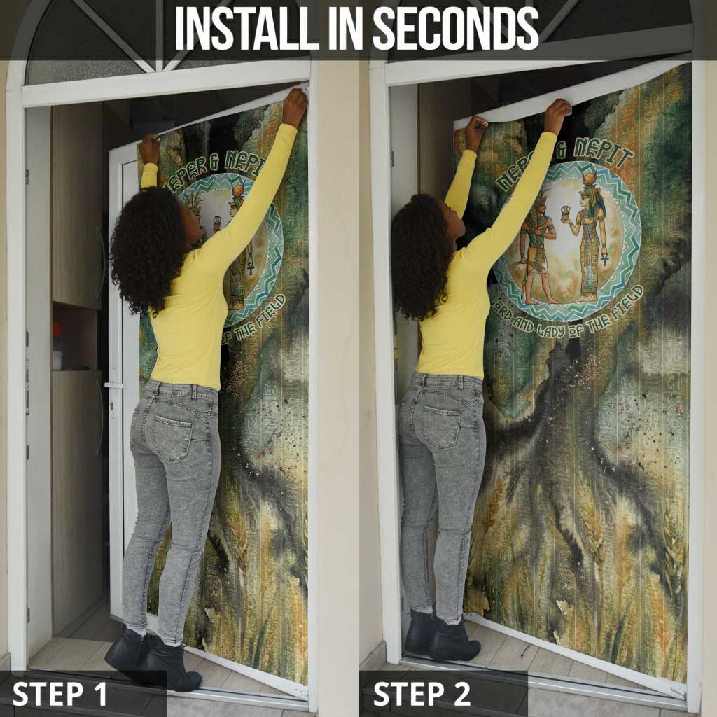 Neper and Nepit Door Cover Ancient Egyptian Seed Awakening and Fertility