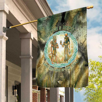 Neper and Nepit Garden Flag Ancient Egyptian Seed Awakening and Fertility