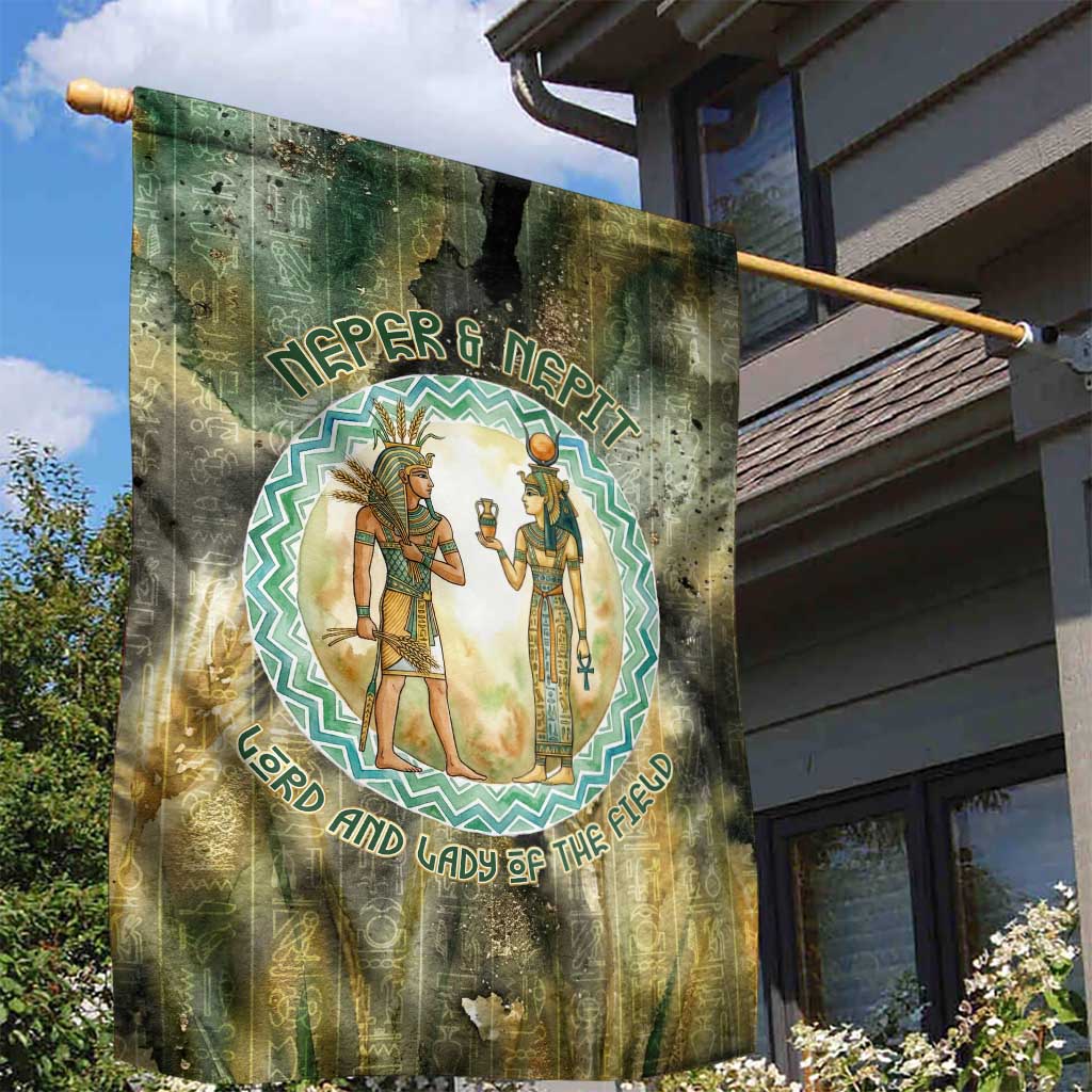 Neper and Nepit Garden Flag Ancient Egyptian Seed Awakening and Fertility