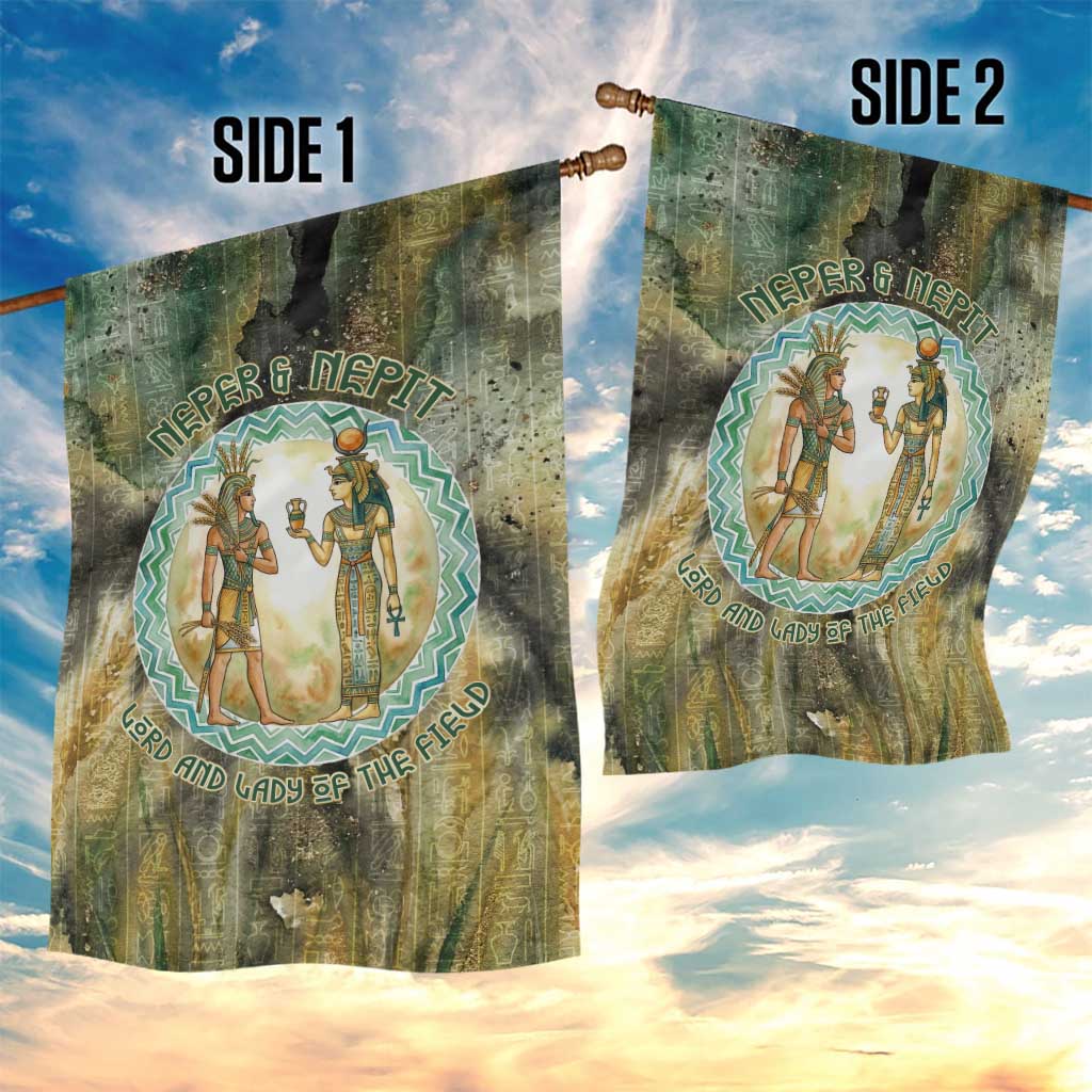 Neper and Nepit Garden Flag Ancient Egyptian Seed Awakening and Fertility