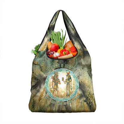 Neper and Nepit Grocery Bag Ancient Egyptian Seed Awakening and Fertility