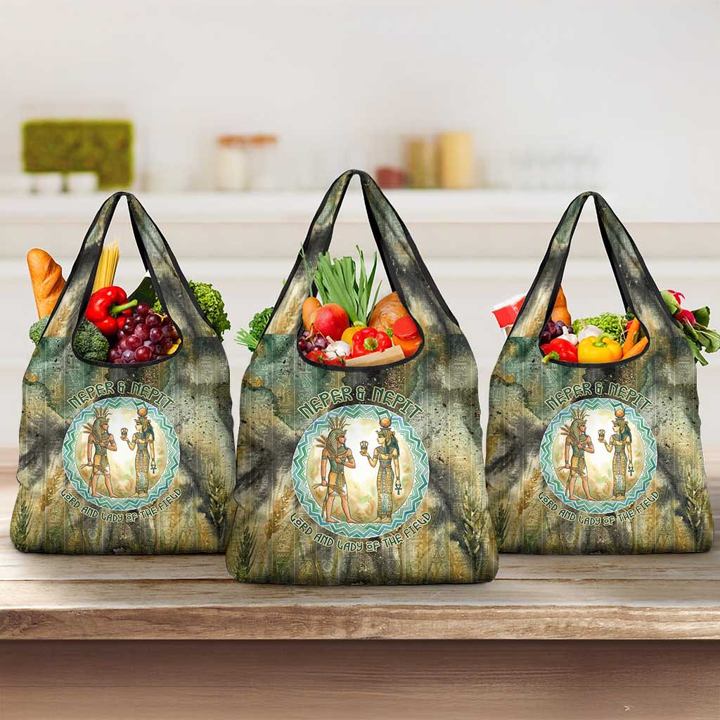 Neper and Nepit Grocery Bag Ancient Egyptian Seed Awakening and Fertility