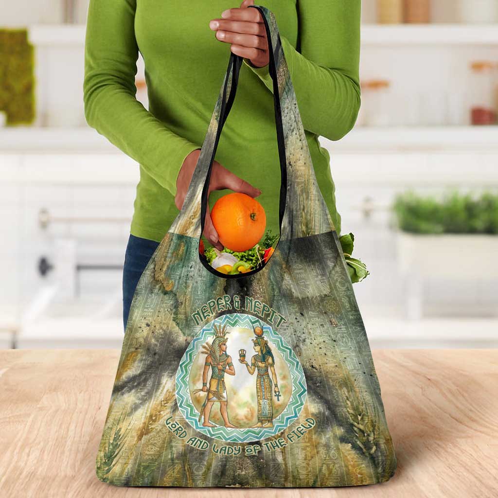 Neper and Nepit Grocery Bag Ancient Egyptian Seed Awakening and Fertility