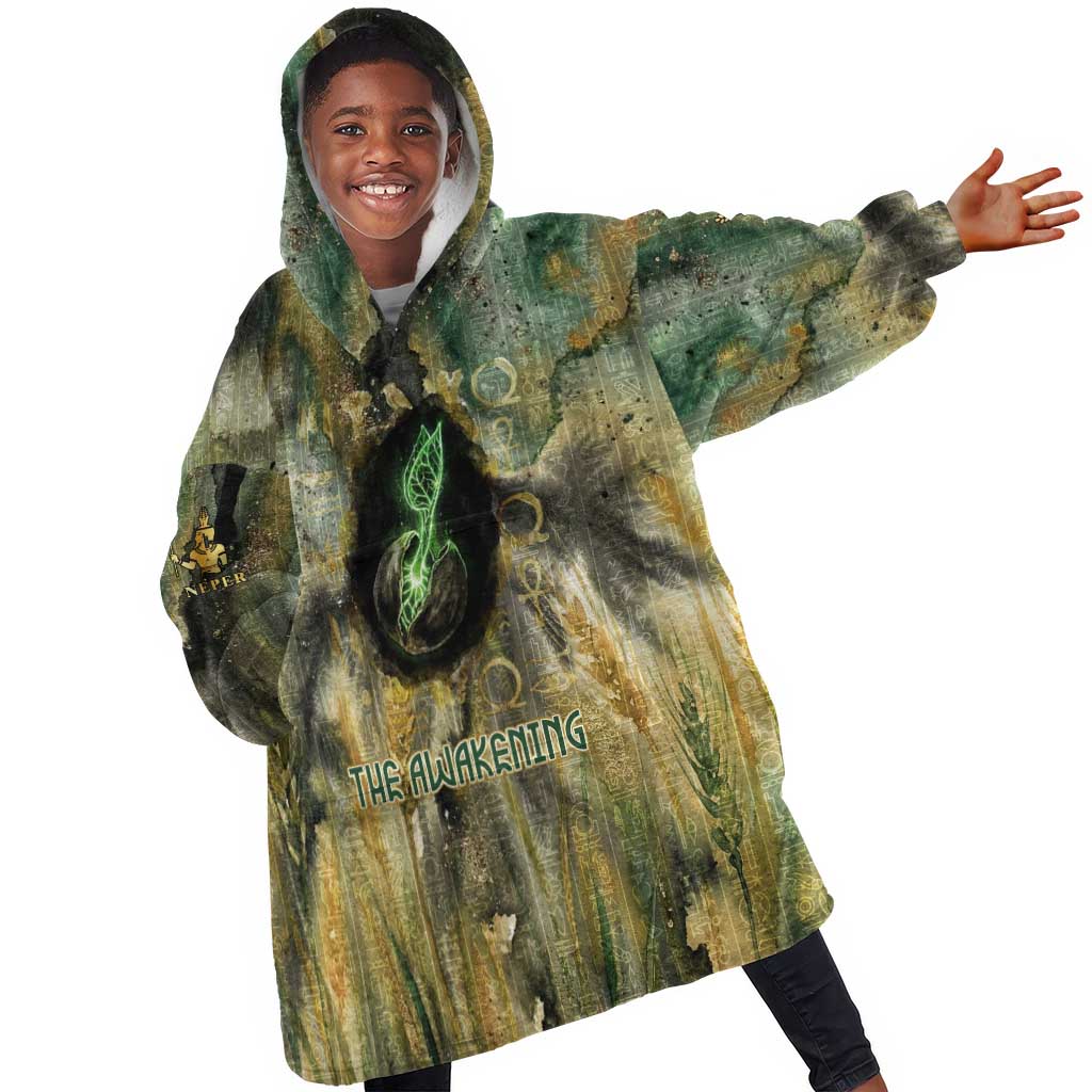 Neper and Nepit Kid Wearable Blanket Hoodie Ancient Egyptian Seed Awakening and Fertility