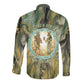 Neper and Nepit Long Sleeve Button Shirt Ancient Egyptian Seed Awakening and Fertility