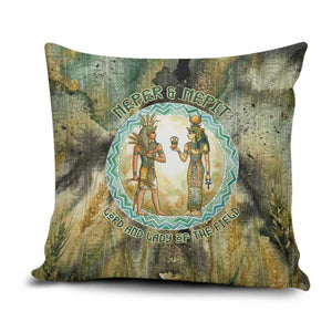Neper and Nepit Pillow Cover Ancient Egyptian Seed Awakening and Fertility