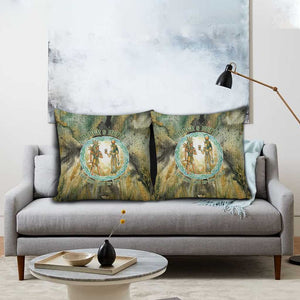 Neper and Nepit Pillow Cover Ancient Egyptian Seed Awakening and Fertility