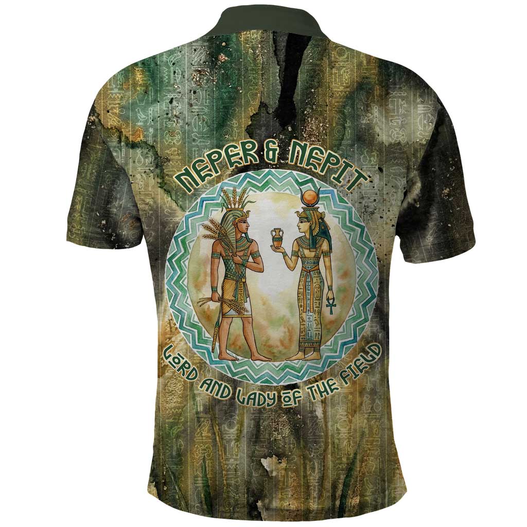 Neper and Nepit Polo Shirt Ancient Egyptian Seed Awakening and Fertility