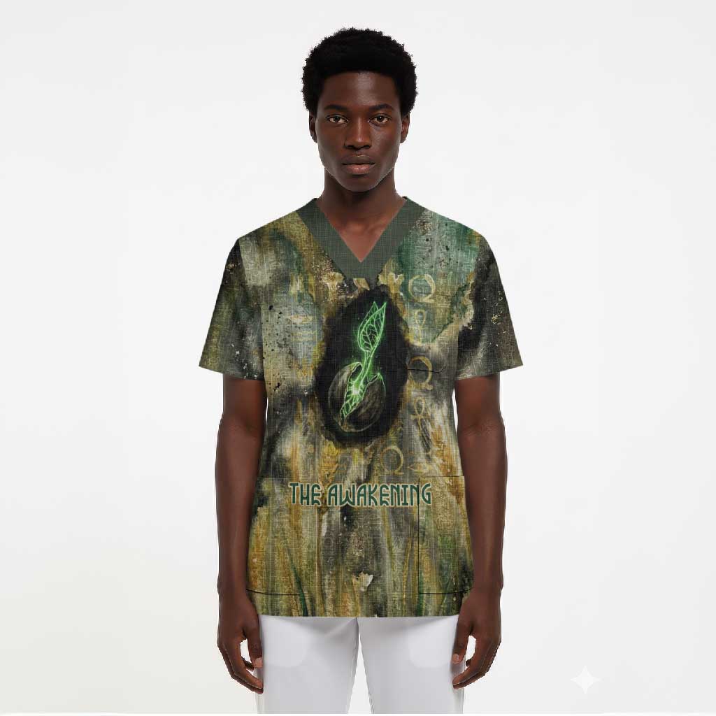 Neper and Nepit Scrub Top Ancient Egyptian Seed Awakening and Fertility