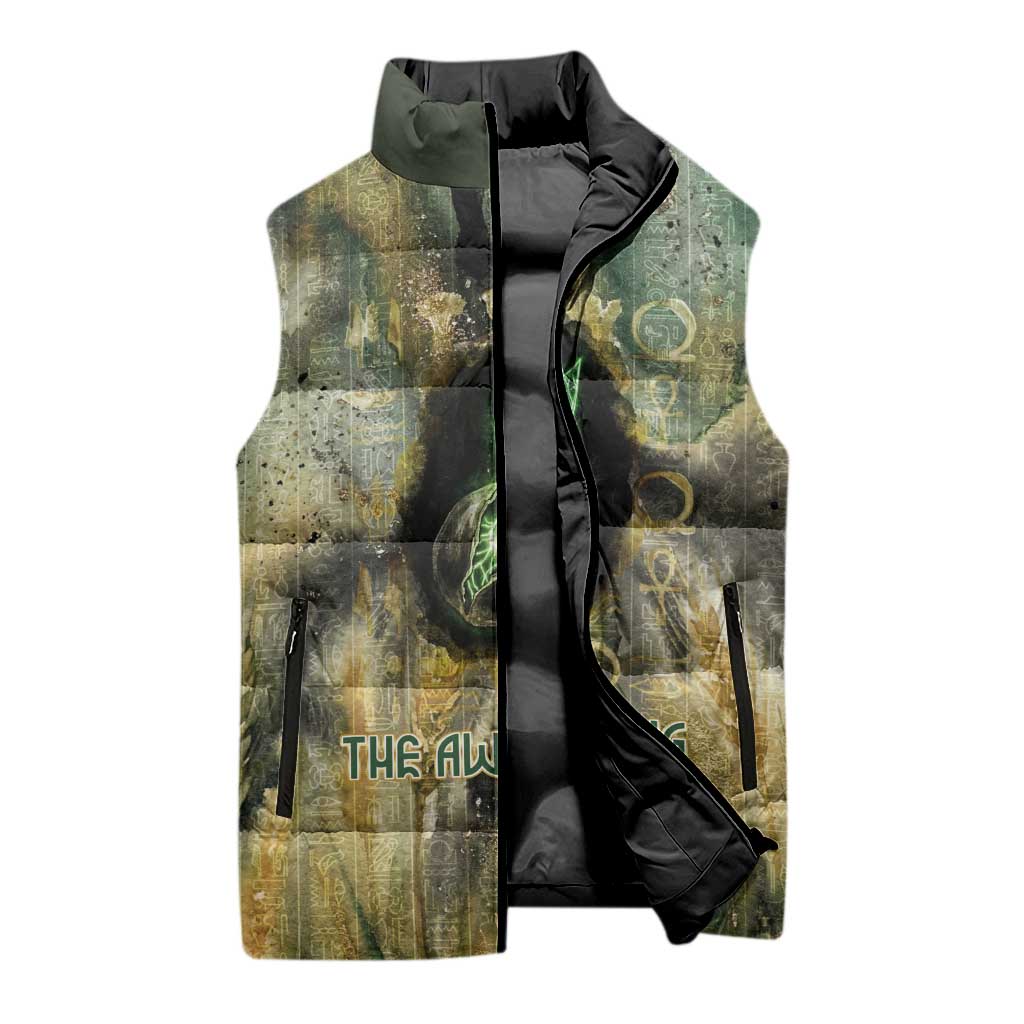Neper and Nepit Sleeveless Puffer Jacket Ancient Egyptian Seed Awakening and Fertility