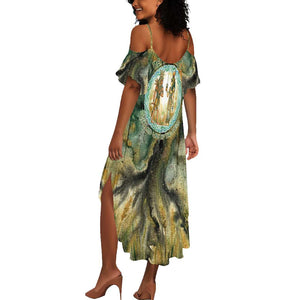 Neper and Nepit Summer Maxi Dress Ancient Egyptian Seed Awakening and Fertility
