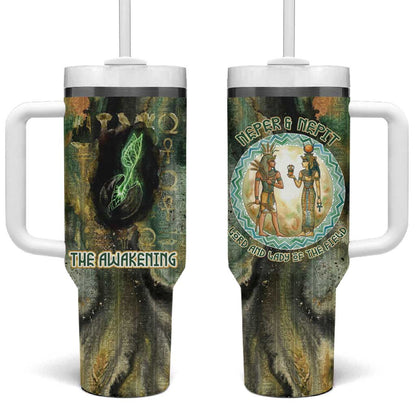 Neper and Nepit Tumbler With Handle Ancient Egyptian Seed Awakening and Fertility