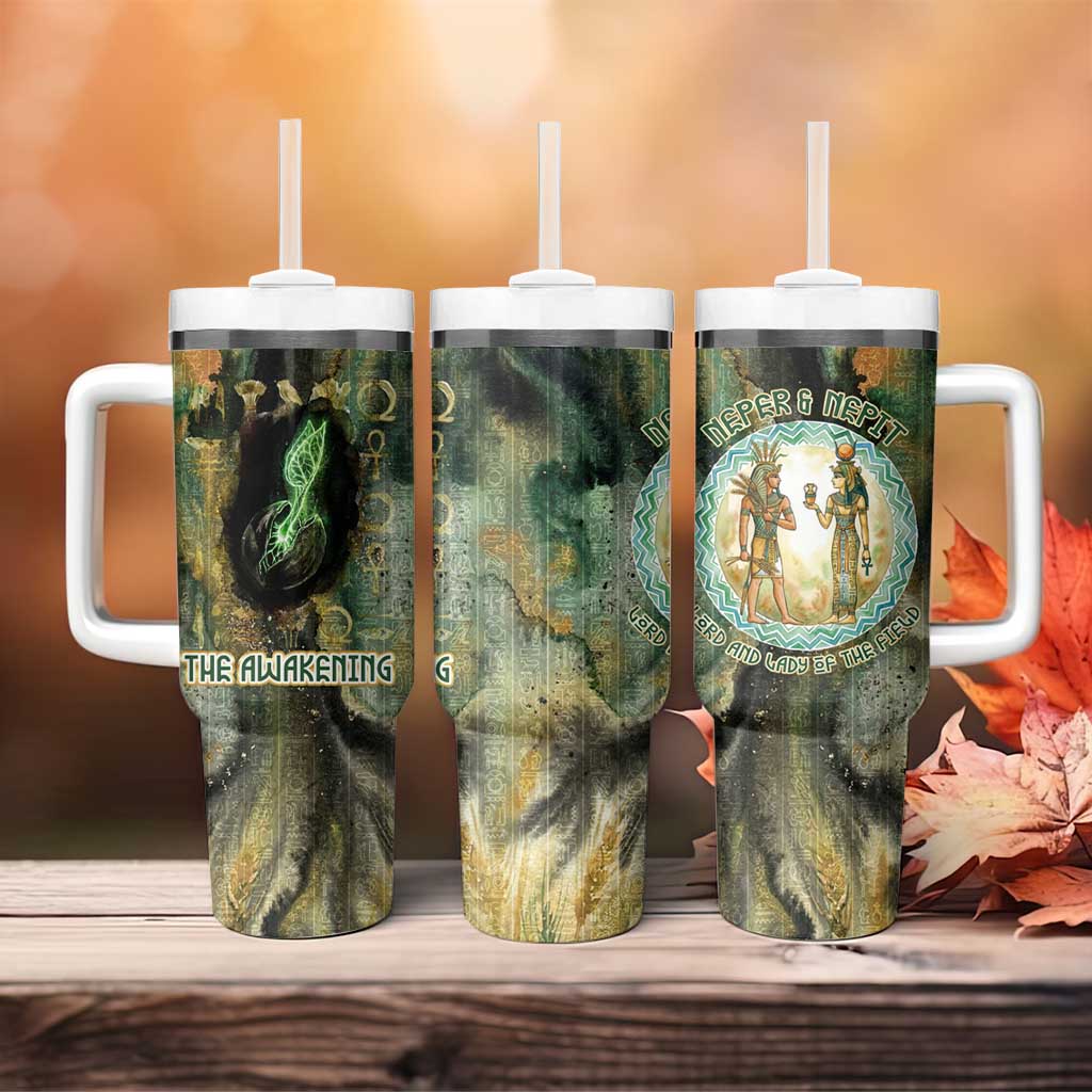 Neper and Nepit Tumbler With Handle Ancient Egyptian Seed Awakening and Fertility