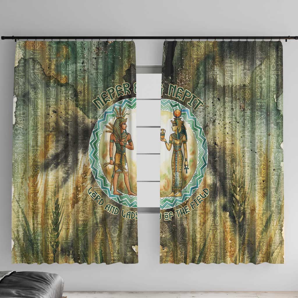 Neper and Nepit Window Curtain Ancient Egyptian Seed Awakening and Fertility
