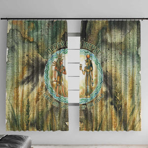 Neper and Nepit Window Curtain Ancient Egyptian Seed Awakening and Fertility