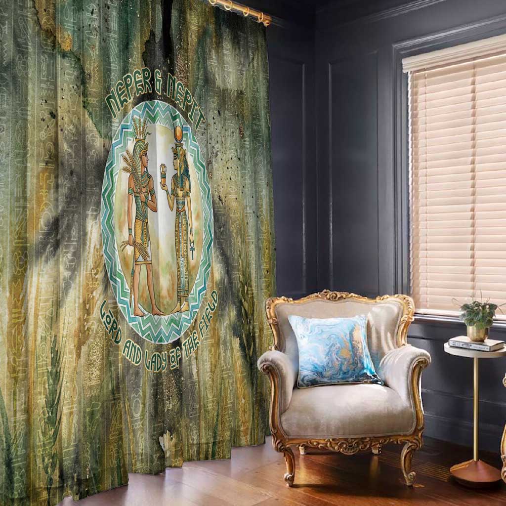 Neper and Nepit Window Curtain Ancient Egyptian Seed Awakening and Fertility