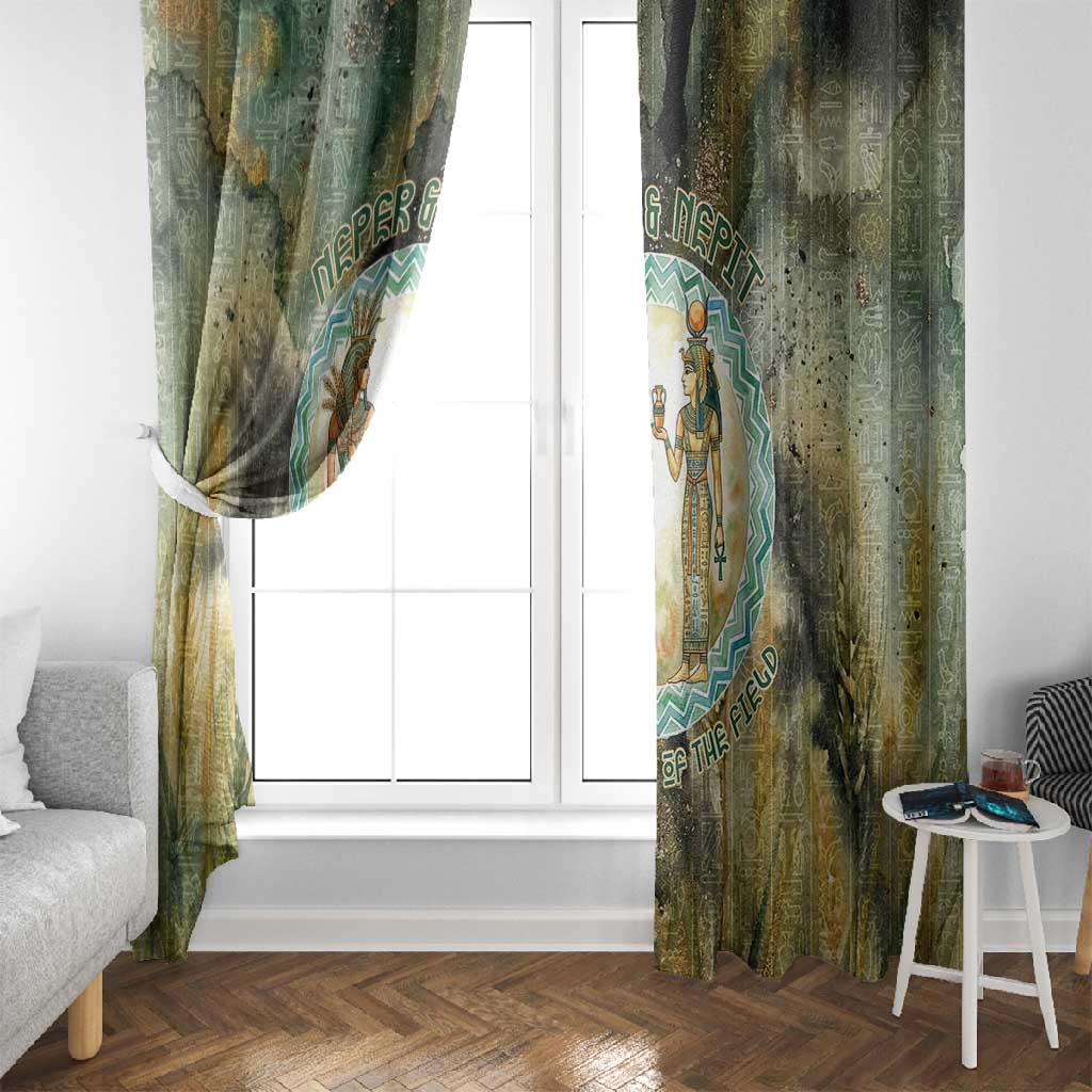 Neper and Nepit Window Curtain Ancient Egyptian Seed Awakening and Fertility