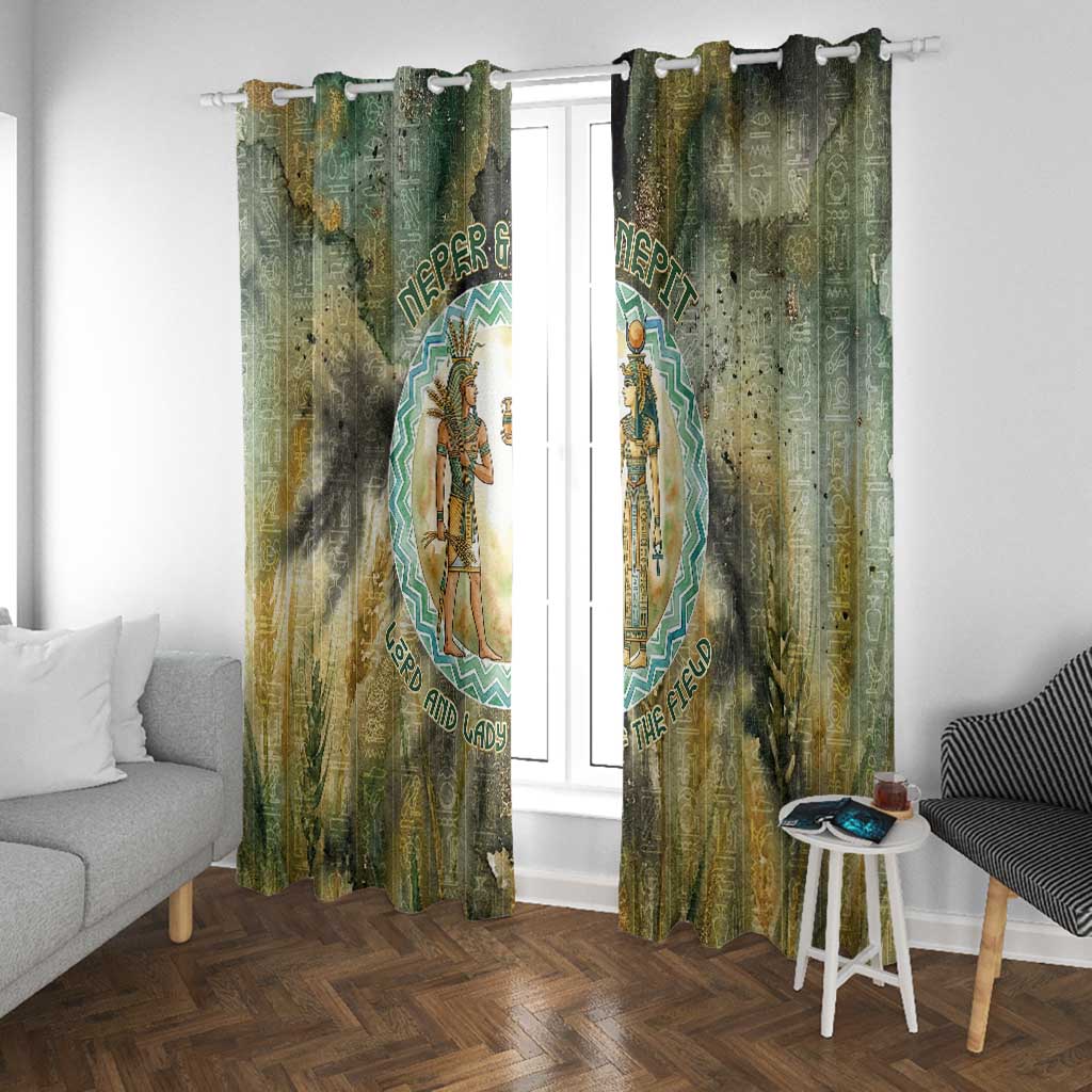 Neper and Nepit Window Curtain Ancient Egyptian Seed Awakening and Fertility