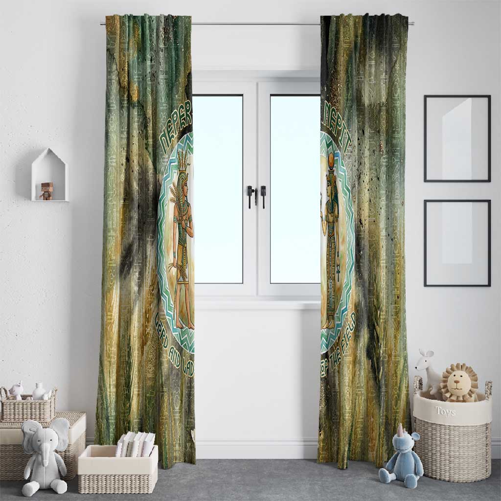 Neper and Nepit Window Curtain Ancient Egyptian Seed Awakening and Fertility