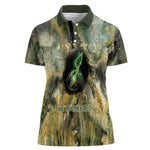 Neper and Nepit Women Polo Shirt Ancient Egyptian Seed Awakening and Fertility