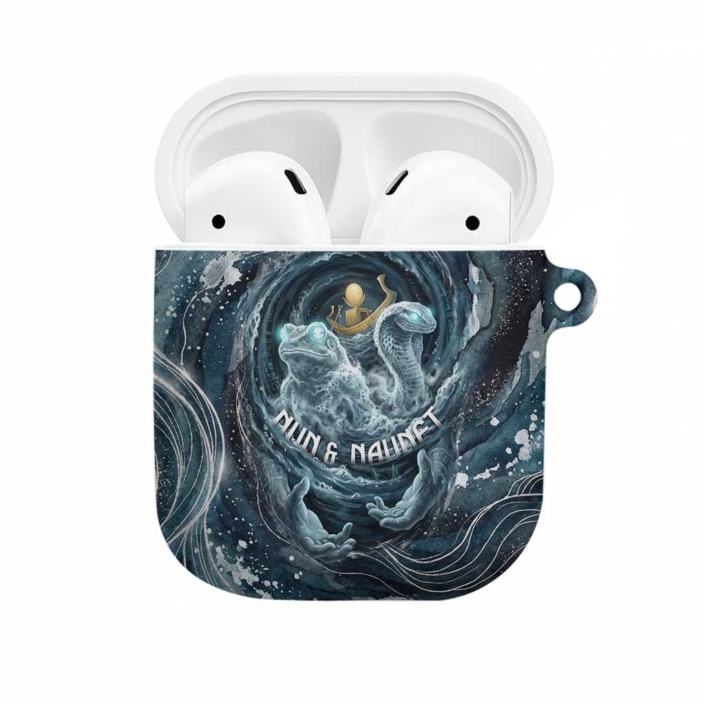Egypt Nun and Naunet AirPods Case Primordial Water Gods Cosmic Ocean Infinite Waves