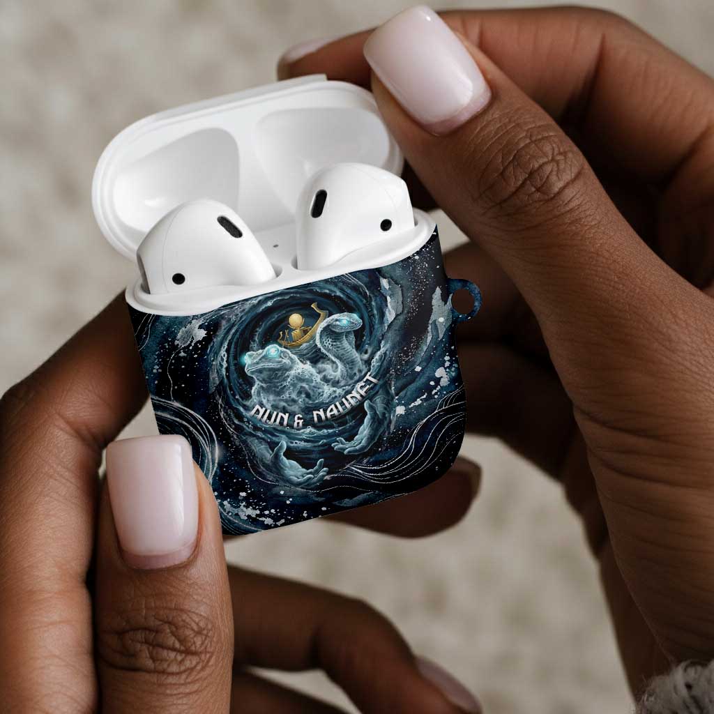 Egypt Nun and Naunet AirPods Case Primordial Water Gods Cosmic Ocean Infinite Waves