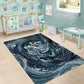 Egypt Nun and Naunet Area Rug Primordial Water Gods Cosmic Ocean Infinite Waves