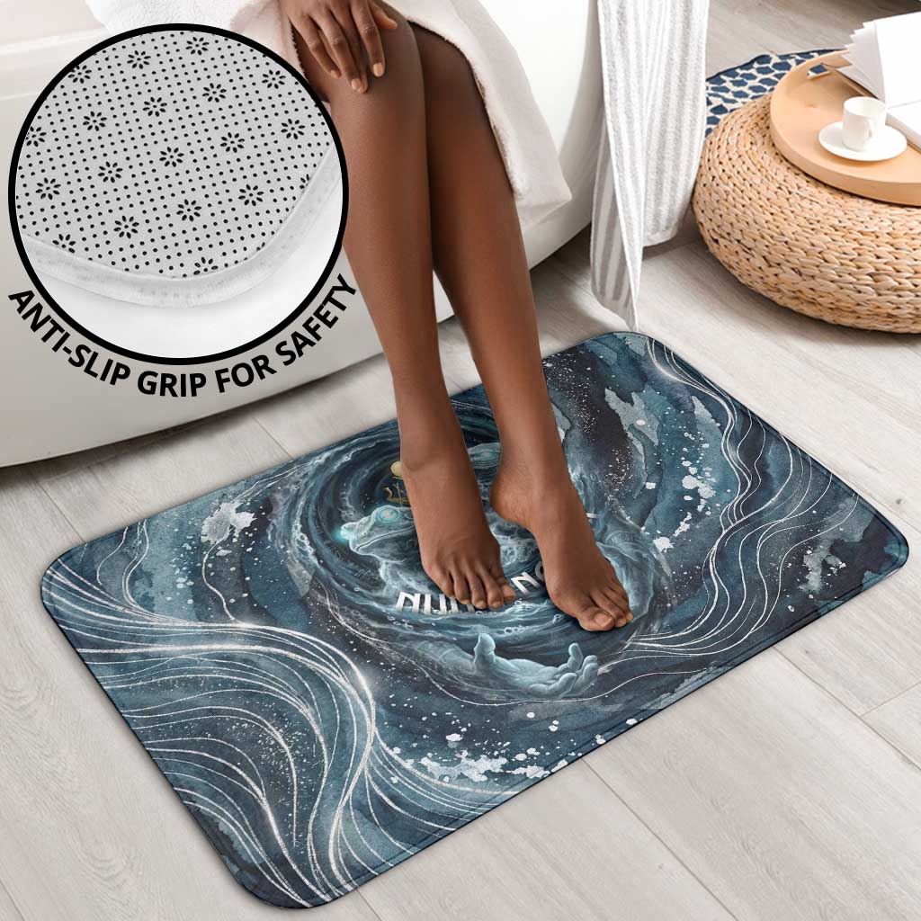 Egypt Nun and Naunet Bathroom Set Primordial Water Gods Cosmic Ocean Infinite Waves