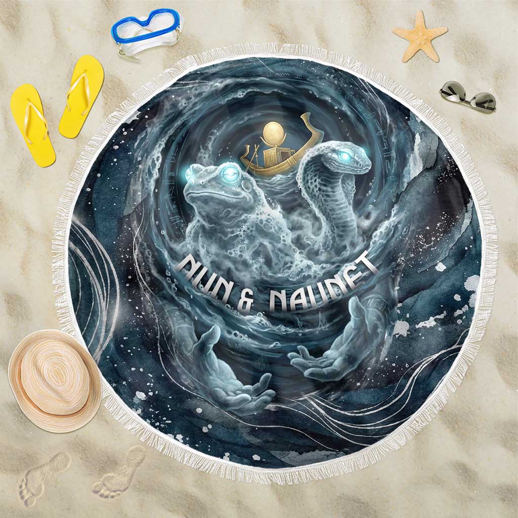 Egypt Nun and Naunet Beach Blanket Primordial Water Gods Cosmic Ocean Infinite Waves