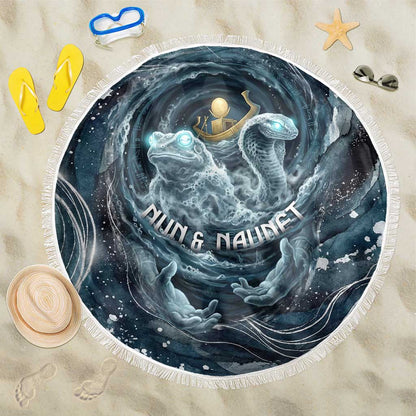 Egypt Nun and Naunet Beach Blanket Primordial Water Gods Cosmic Ocean Infinite Waves