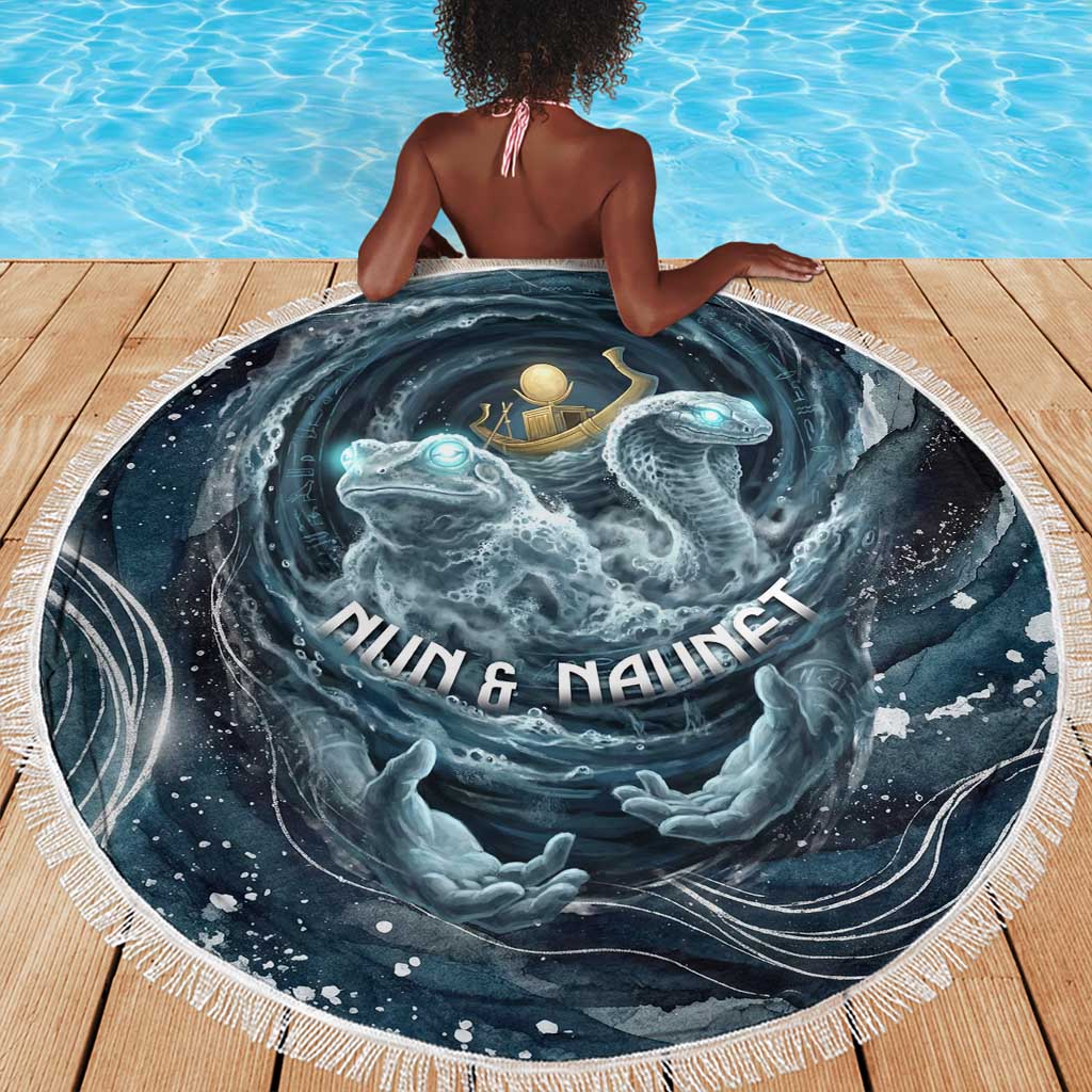 Egypt Nun and Naunet Beach Blanket Primordial Water Gods Cosmic Ocean Infinite Waves