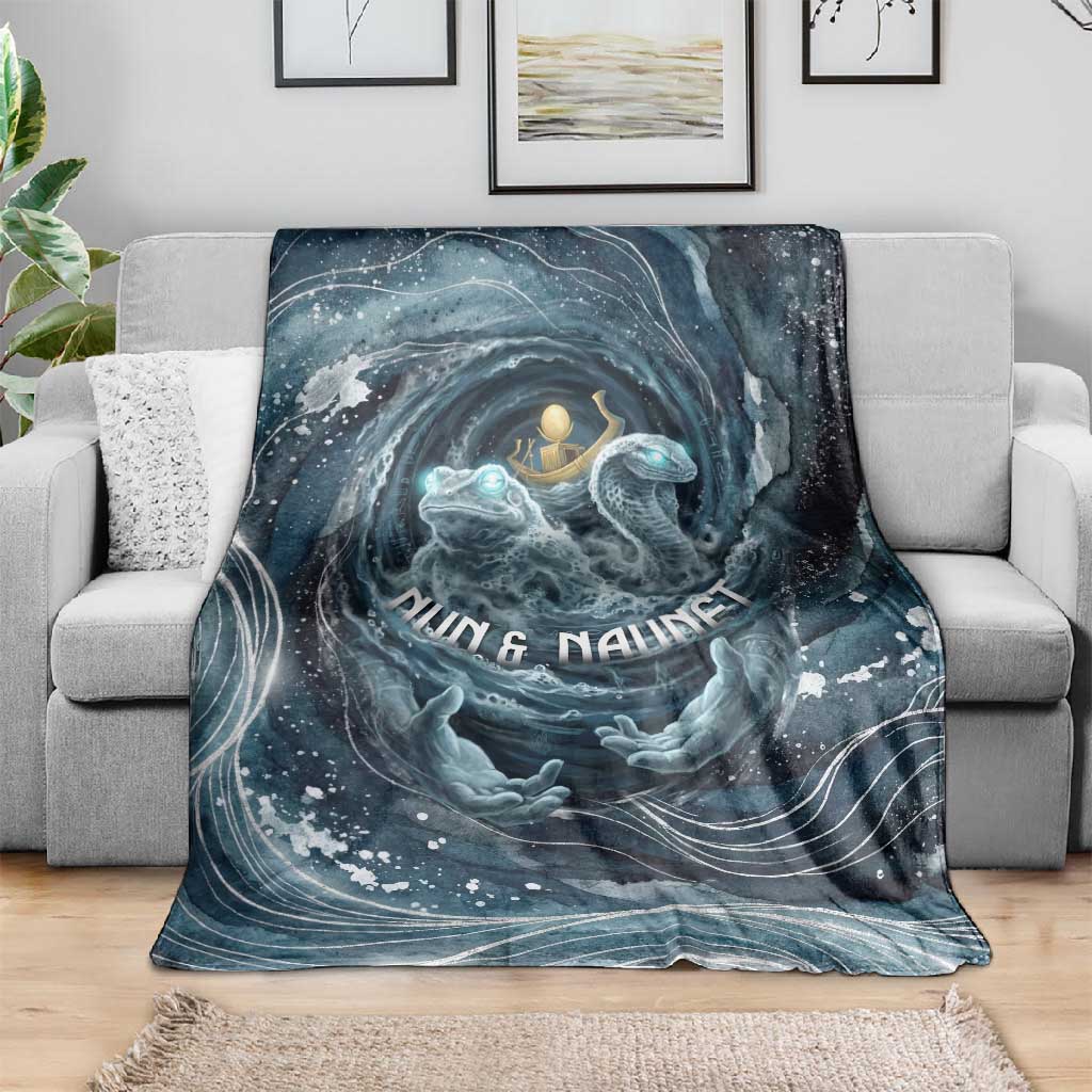 Egypt Nun and Naunet Blanket Primordial Water Gods Cosmic Ocean Infinite Waves