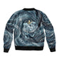 Egypt Nun and Naunet Bomber Jacket Primordial Water Gods Cosmic Ocean Infinite Waves