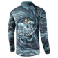 Egypt Nun and Naunet Button Sweatshirt Primordial Water Gods Cosmic Ocean Infinite Waves