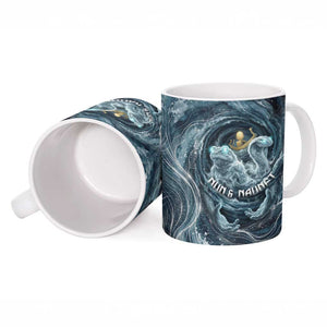 Egypt Nun and Naunet Ceramic Mug Primordial Water Gods Cosmic Ocean Infinite Waves