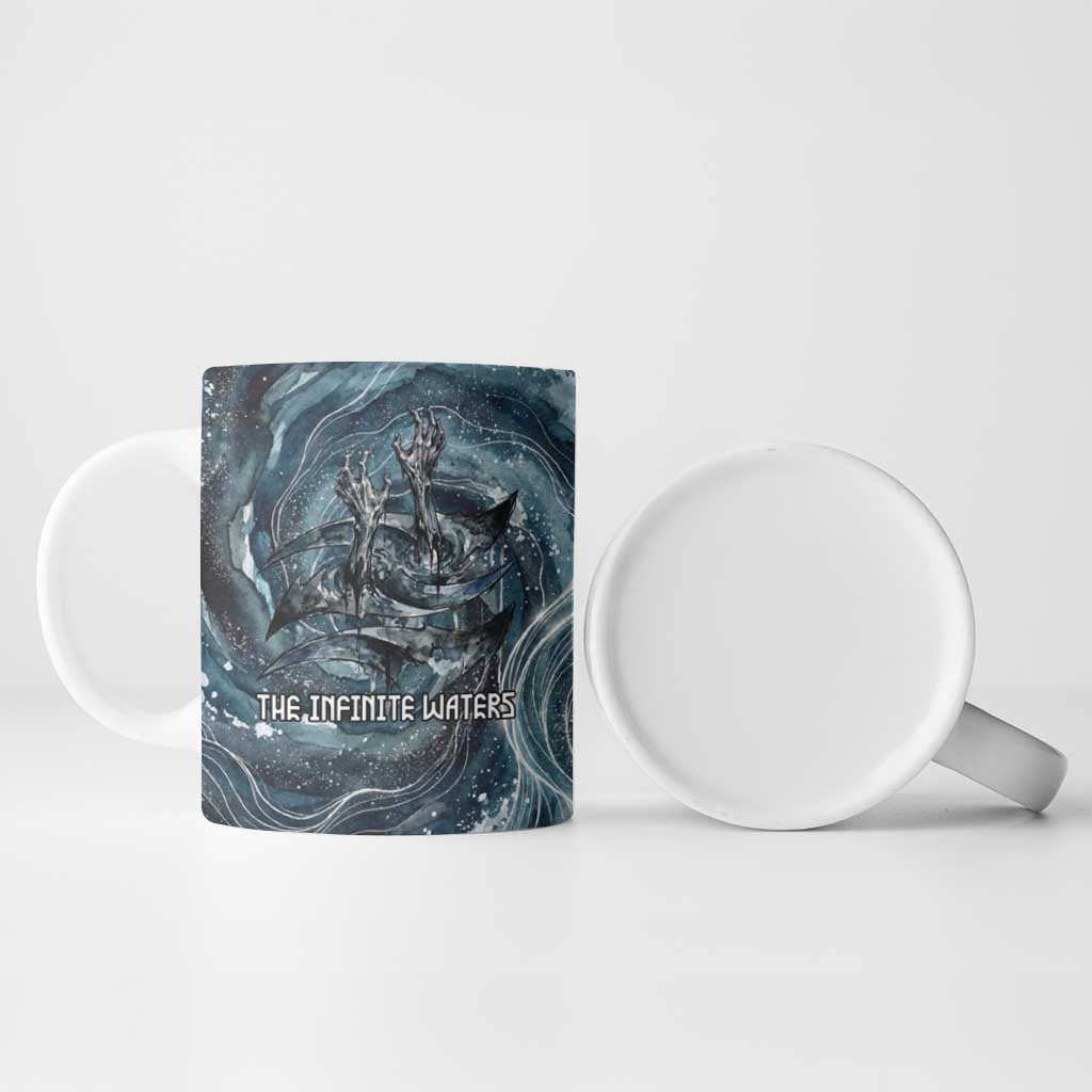 Egypt Nun and Naunet Ceramic Mug Primordial Water Gods Cosmic Ocean Infinite Waves