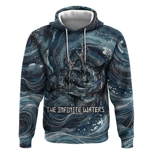 Egypt Nun and Naunet Hoodie Primordial Water Gods Cosmic Ocean Infinite Waves