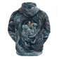 Egypt Nun and Naunet Hoodie Primordial Water Gods Cosmic Ocean Infinite Waves